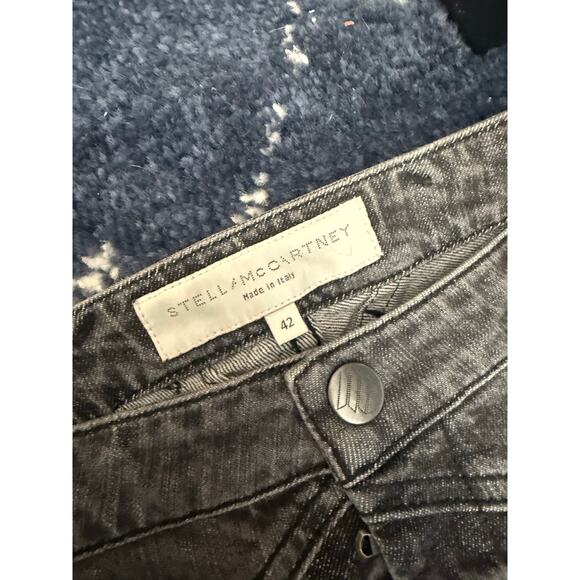 Stella McCartney Unique Hemmed, Patched, and Stitched Bellbottom Jeans - Picture 6 of 6